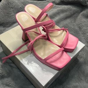 BP Netta Platform Sandal pink punch